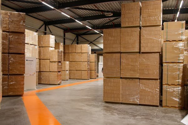 A well-packaged pallet ready for export shipping