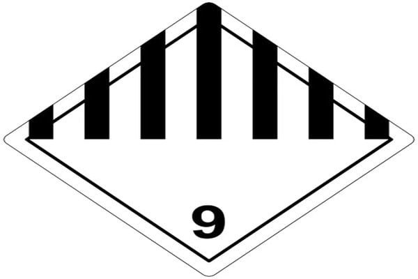 Chart showing the different UN numbers for lithium batteries
