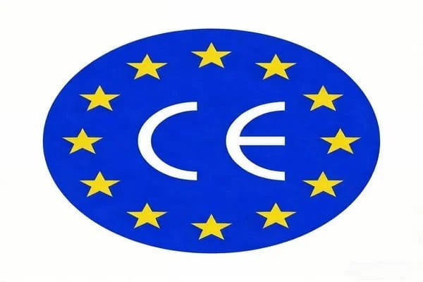 Graphic showing the CE mark and EU flag