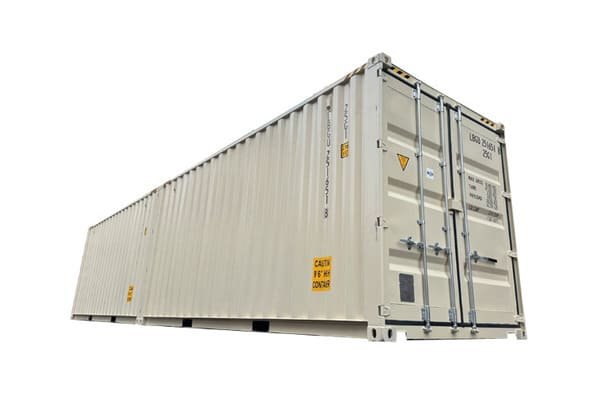 A 20ft container BESS being loaded onto a truck chassis