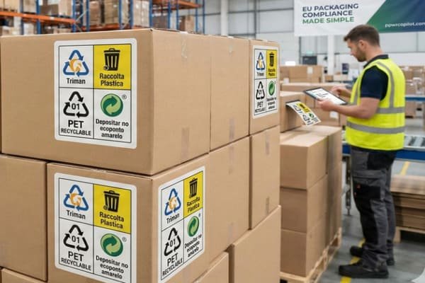 A logistics manager reviewing a pre-shipment checklist