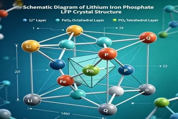 Chemical structure of LFP and NCM batteries