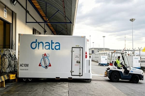 A state-of-the-art air cargo terminal in Singapore with specialized equipment