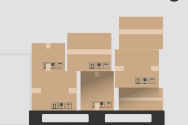 Damaged cargo due to poor pallet loading