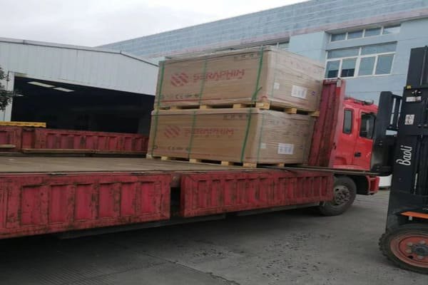 Truck delivering FCL container to a solar project site in Malaysia