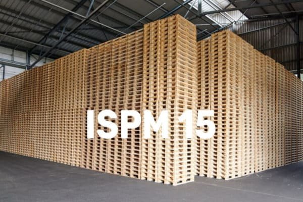 A certified ISPM 15 wood pallet