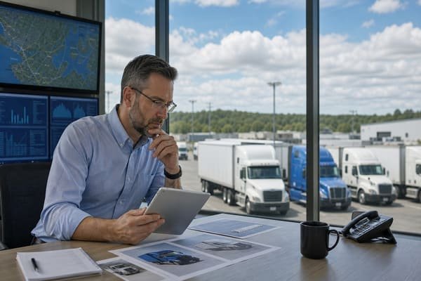 A logistics manager making a decision while choosing a truck model for a shipment.