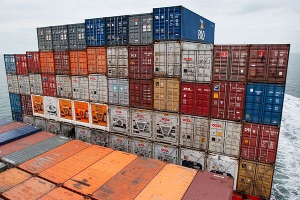 Container vessel rerouting on Asia-Europe shipping lane