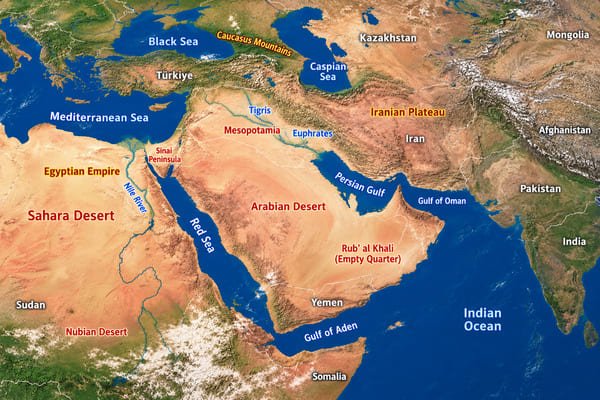 Map of the Red Sea