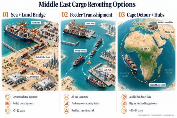 Middle East Cargo Rerouting Options